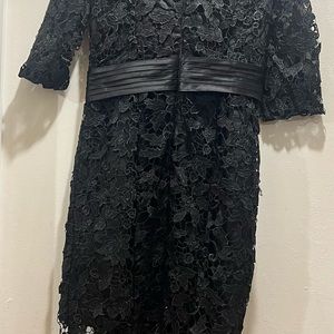 Black lace dress